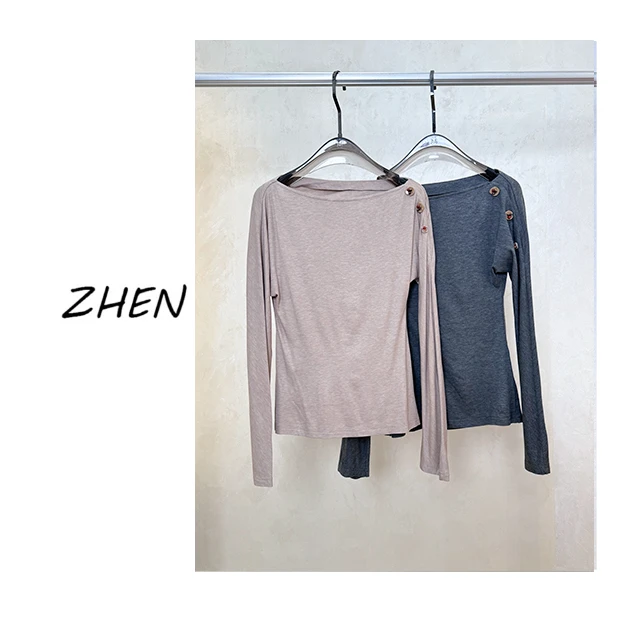 【ZHEN】25K01380  2025新款时尚气质休闲百搭上衣女