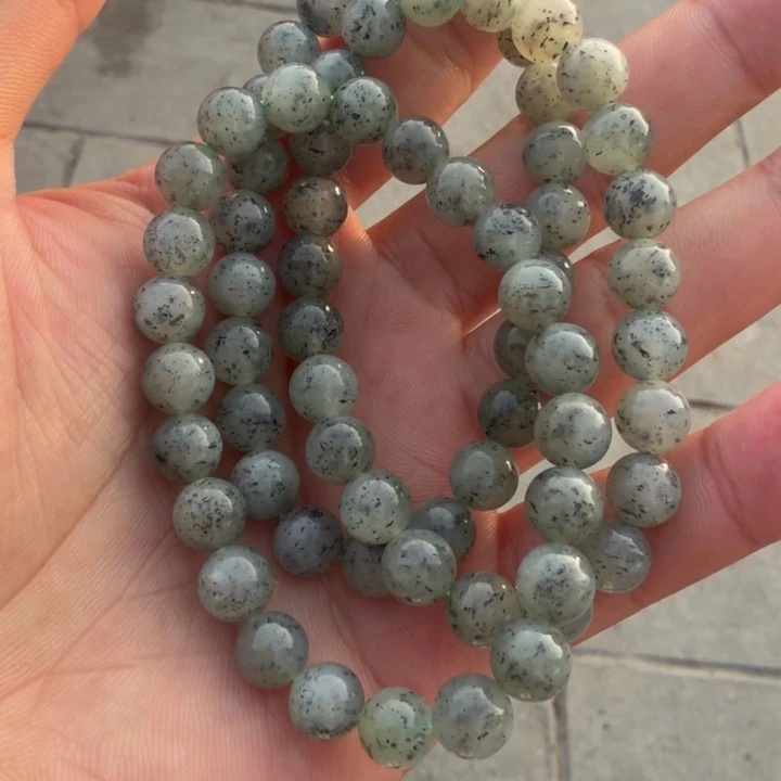 和田玉未镶嵌手链和田玉卡8手串拍一发一