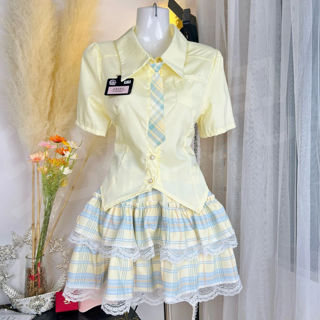 【兜小兜原创】黄琉璃重工蛋糕蓬蓬裙Lolita裙套装