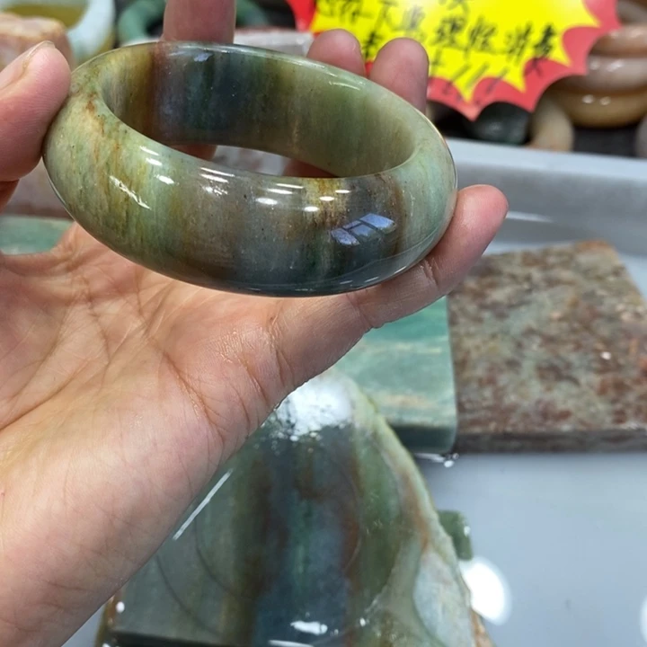 未镶嵌手镯石英质玉56加