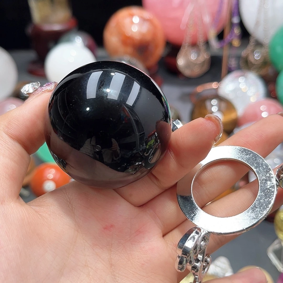 R***y未镶嵌水晶珠宝半成品微瑕4.92金色王