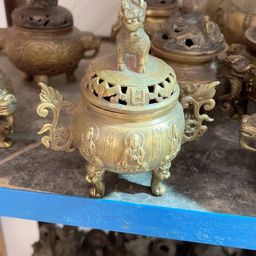 黄铜摆件后工艺品，