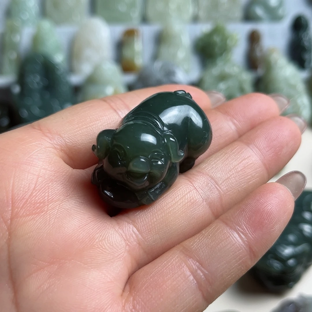 和田玉未镶嵌挂件