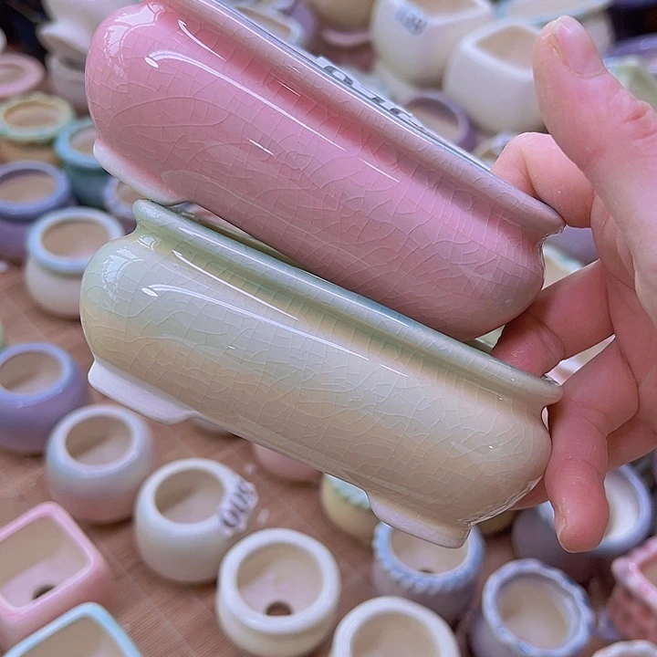 红陶陶瓷花盆当场满12包邮