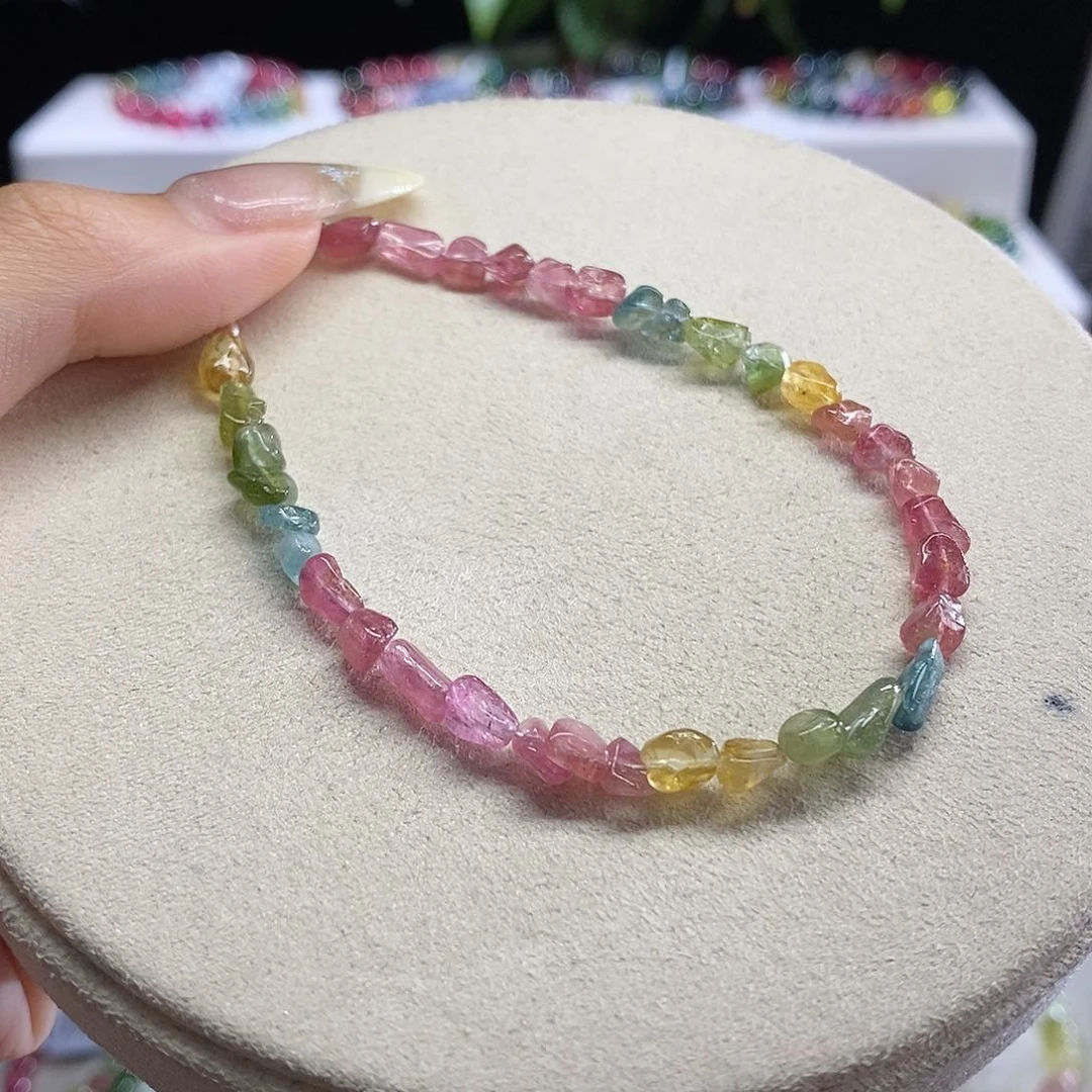 手链未镶嵌碧玺彩虹色标