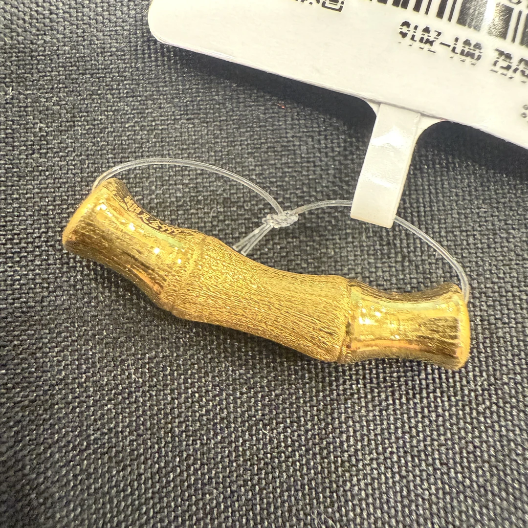 足金工艺竹节吊坠