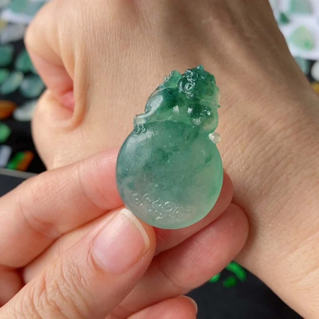 定制翡翠未镶嵌财源滚滚