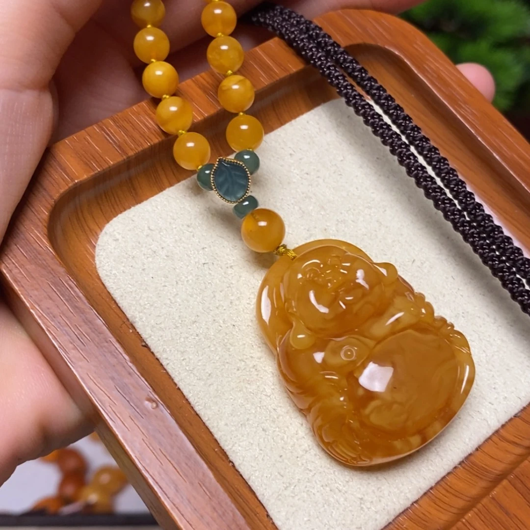 【闪购商品】蜜蜡颈饰未镶嵌项链