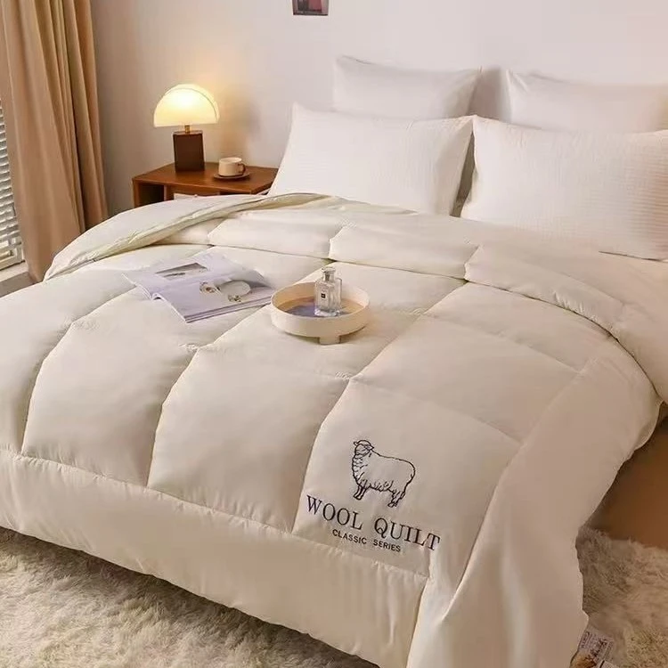 100％澳洲进口羊毛被春秋冬被暖和柔软加厚冬被