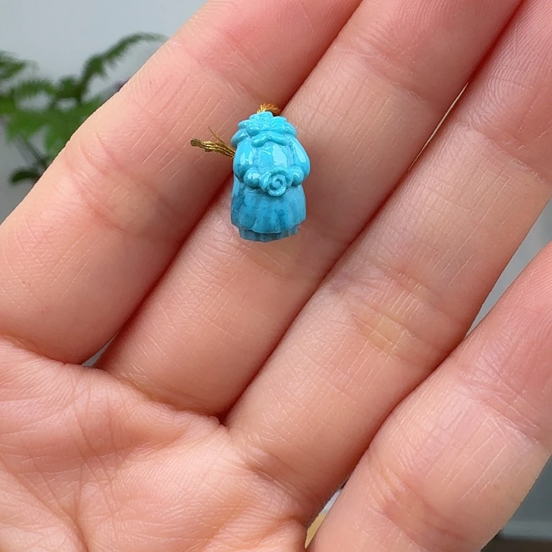 绿松石未镶嵌挂件