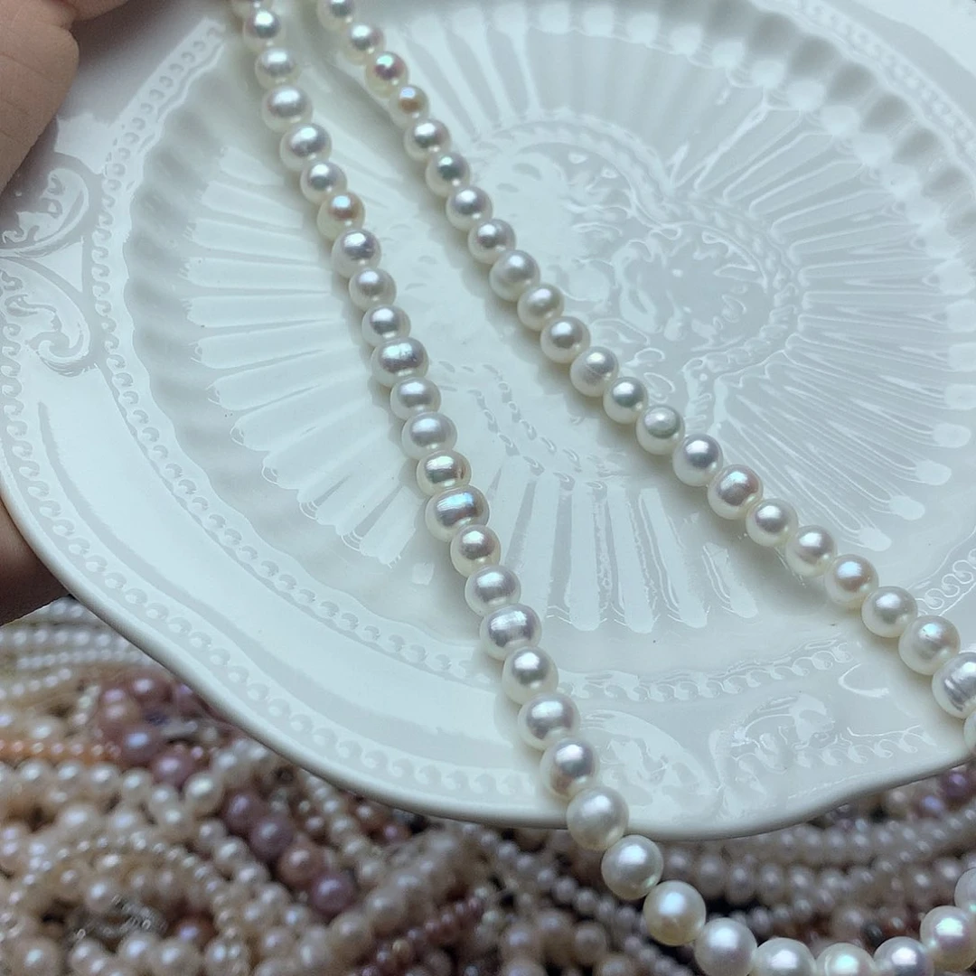 淡水珍珠6未镶嵌t61项链