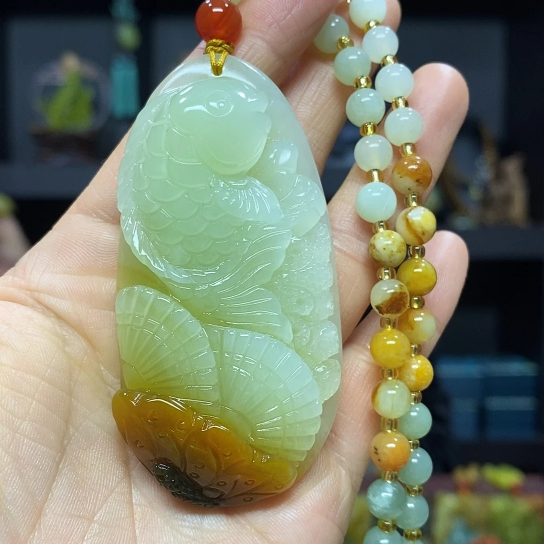 未镶嵌岫玉挂件吊坠