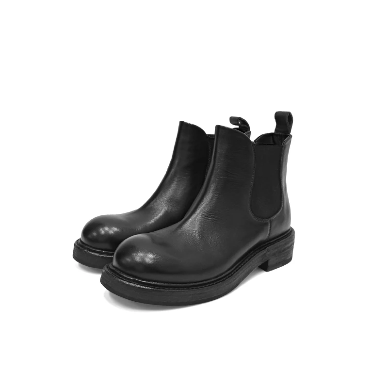 水洗马皮经典马丁短靴