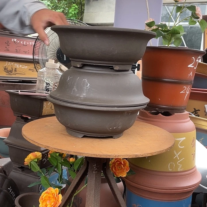 28碗盆三个花盆紫砂花盆紫砂花盆