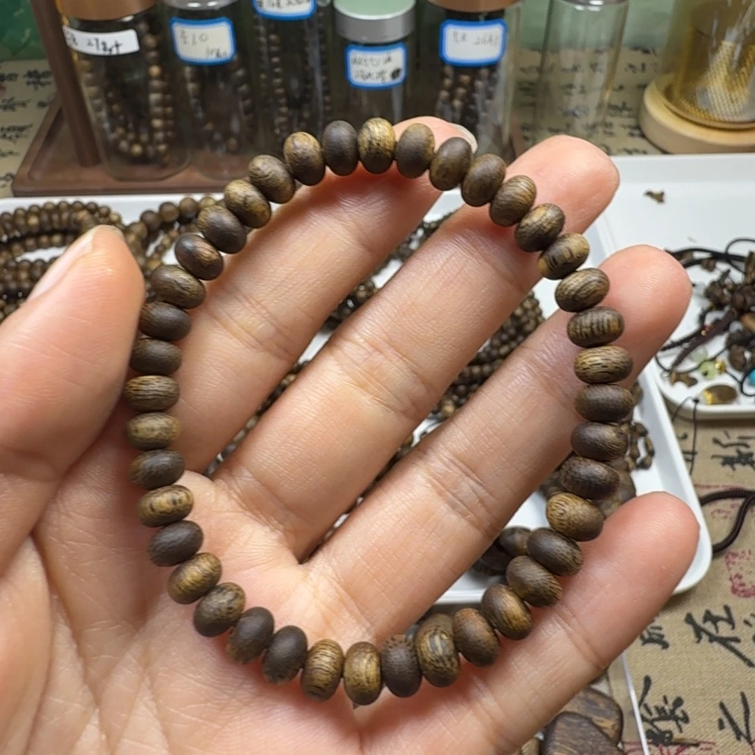 沉香碎屑沉香卡6算盘珠