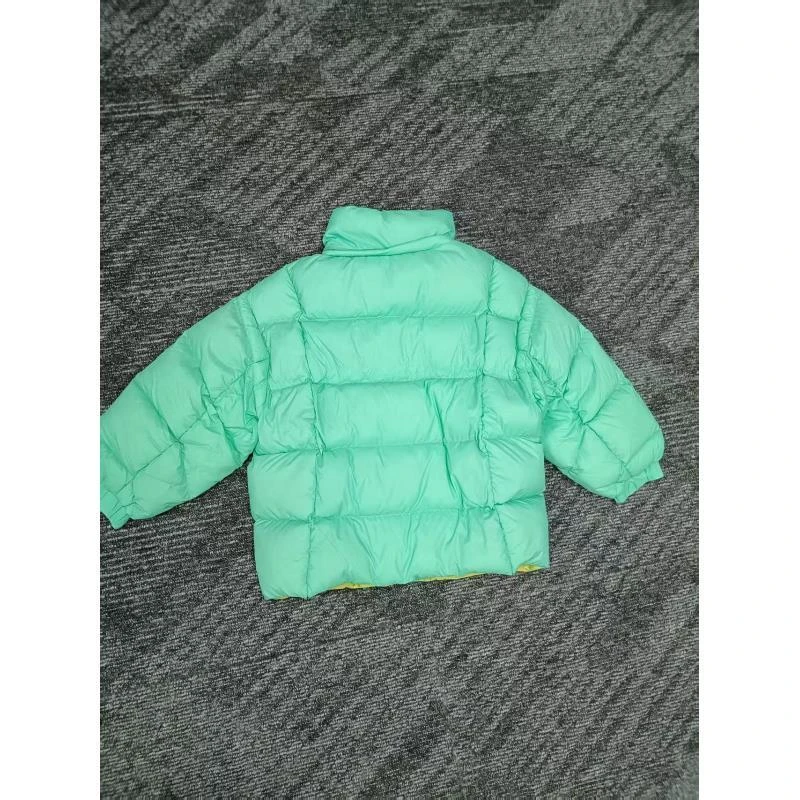 【G-KIDS剪标】K033青色羽绒服无帽子