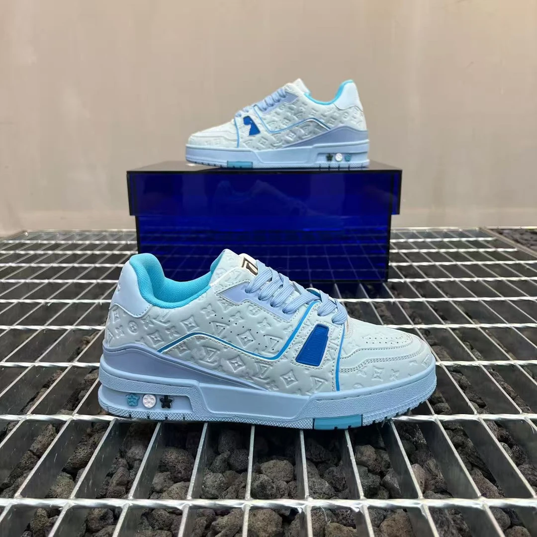 2025秋季新款情侣款皮面低帮防滑耐磨轻便舒适百搭印花爆款休闲鞋