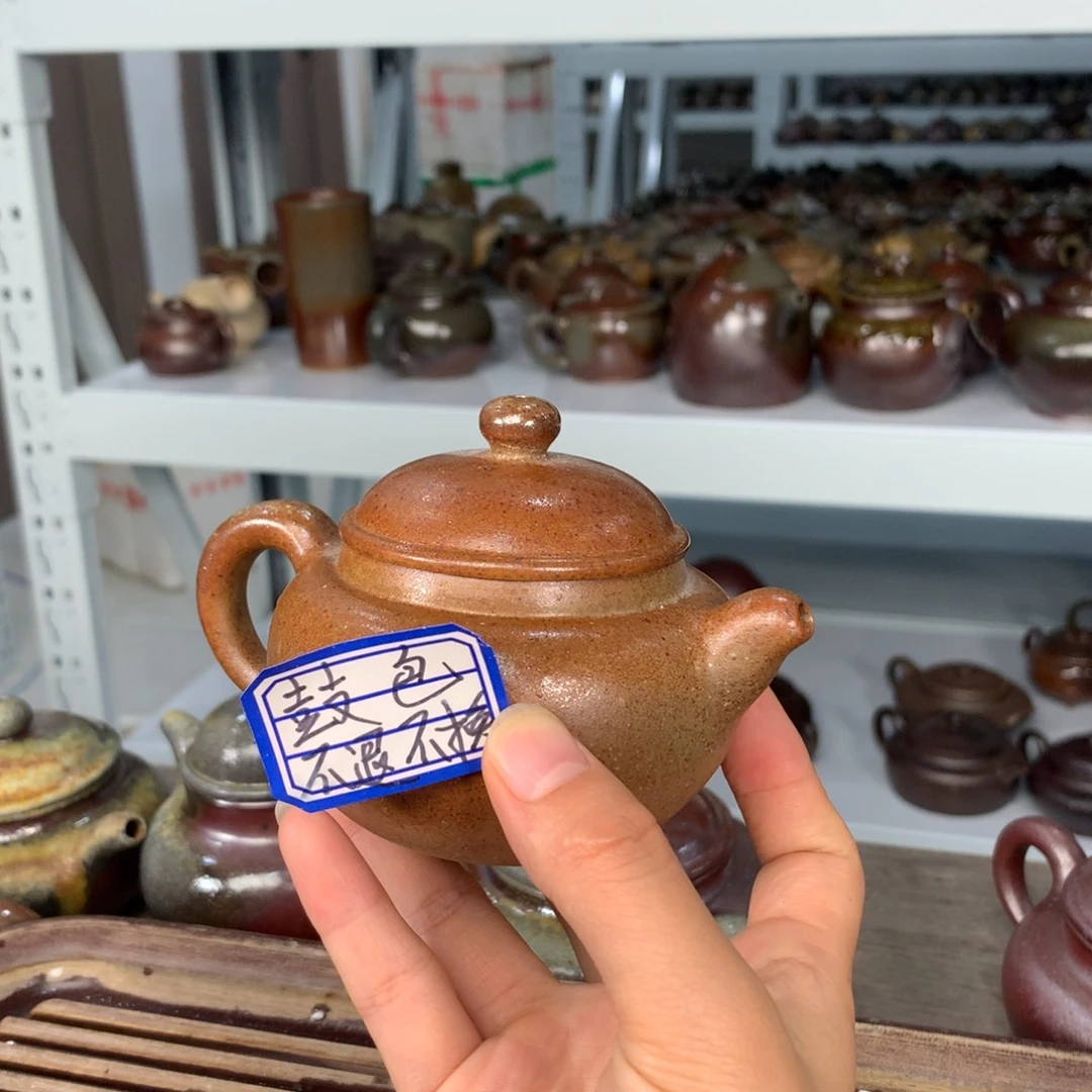 茶壶紫砂纯自然柴烧