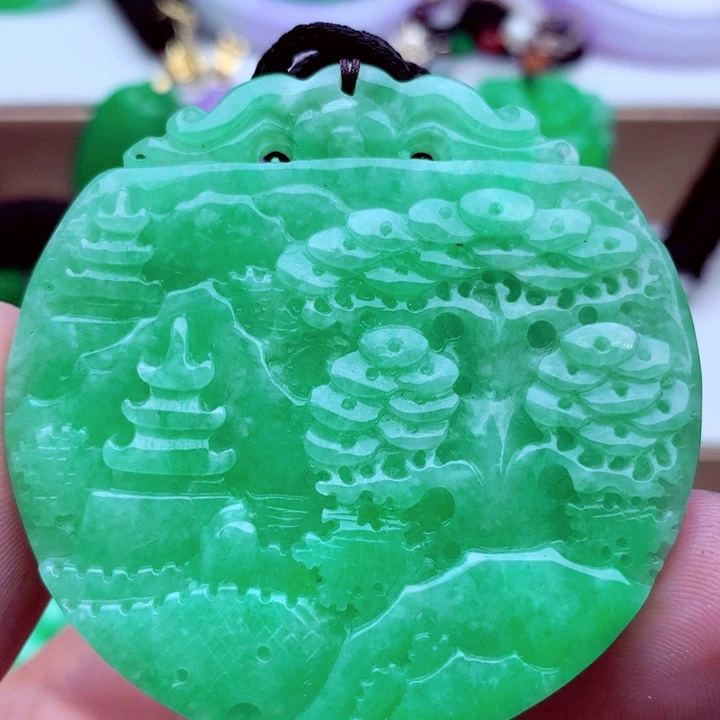 翡翠未镶嵌吊坠(不含链)