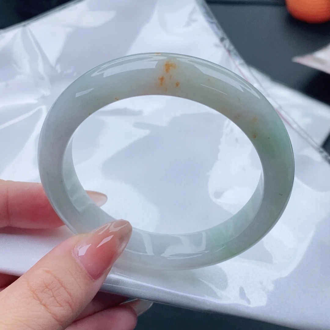 翡翠未镶嵌手镯58圈口