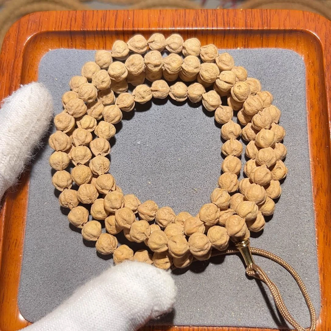 柏香籽/百香籽手串叶**提原桩莲花7.5+