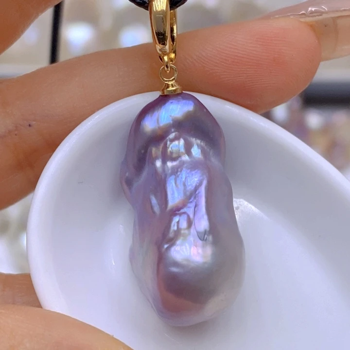 淡水珍珠未镶嵌吊坠(赠链)