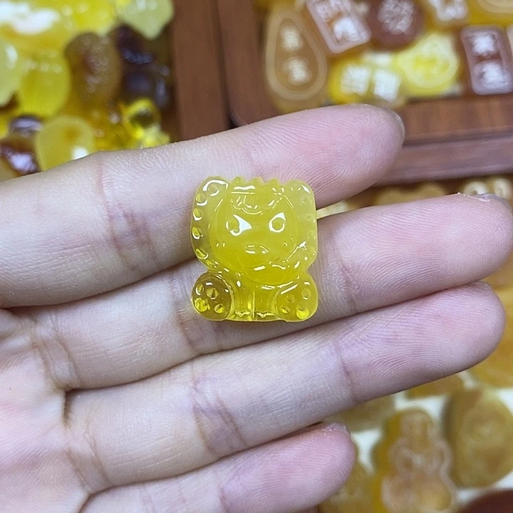 橄榄核吊坠大象35