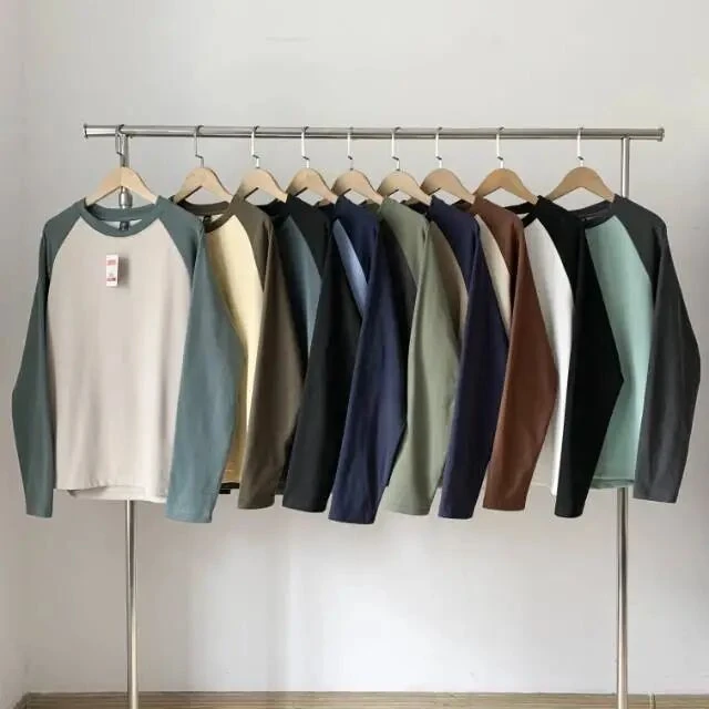 必入手 秋冬情侣款德绒针织衫保暖磨毛拼色长袖T恤 打底衫