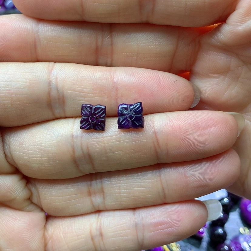 【闪购商品】苏纪石（舒俱来）银S925镶嵌耳钉?****?