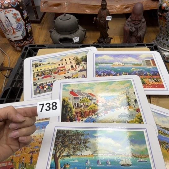 瓷片达*摆件工艺品瓷器摆件777