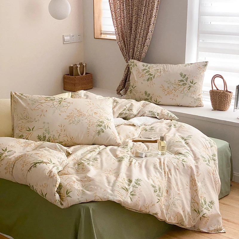 小清新全棉棉碎花印花田园风四件套公主少女心100%棉床上四件套