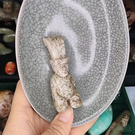 陶瓷瓷器瓷片摆件挂件脖挂