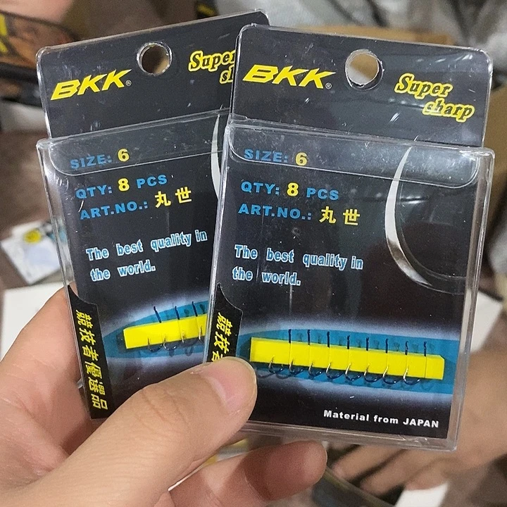 Bkk丸世有刺6号鱼钩发两盒