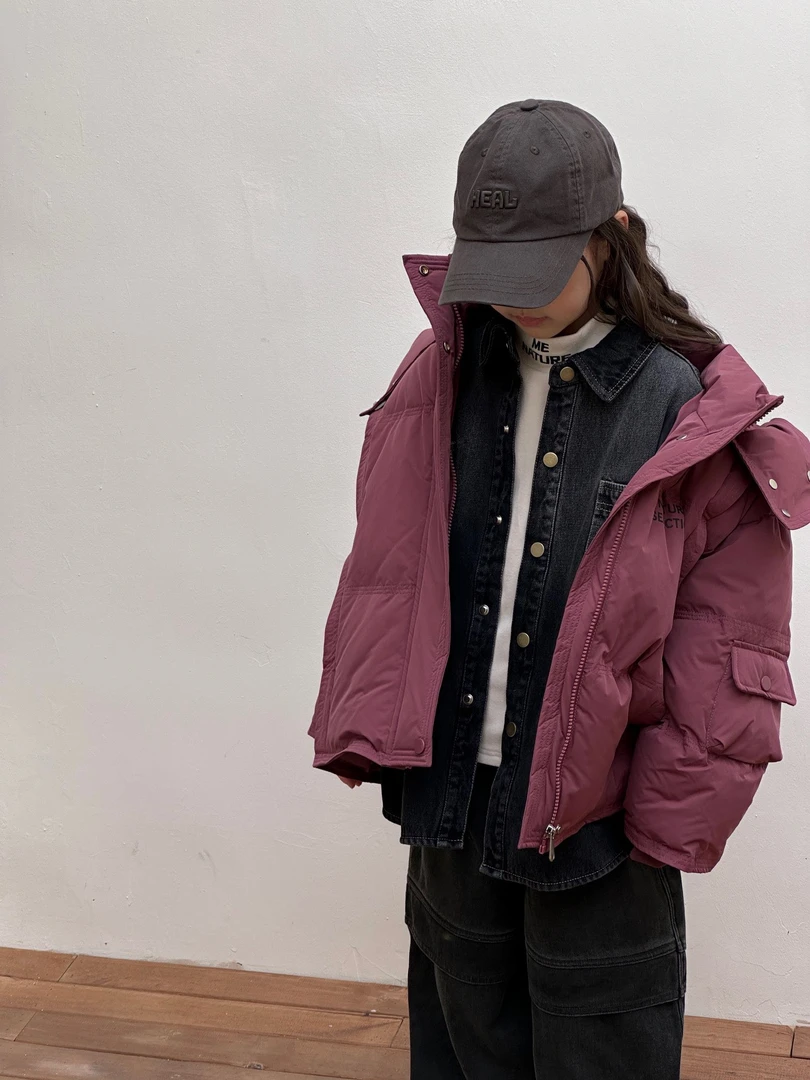 【071】新国标90白鸭绒高端品牌2024冬新款韩系潮款男童羽绒服保暖