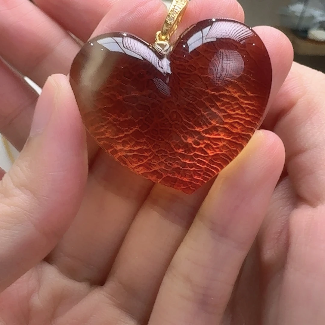 琥珀未镶嵌耳饰吊坠