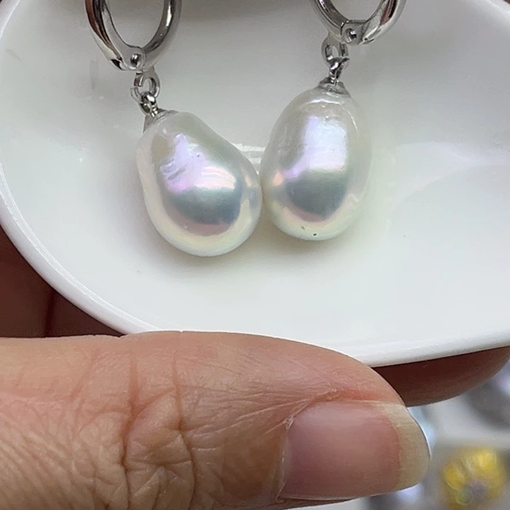 淡水珍珠未镶嵌耳饰