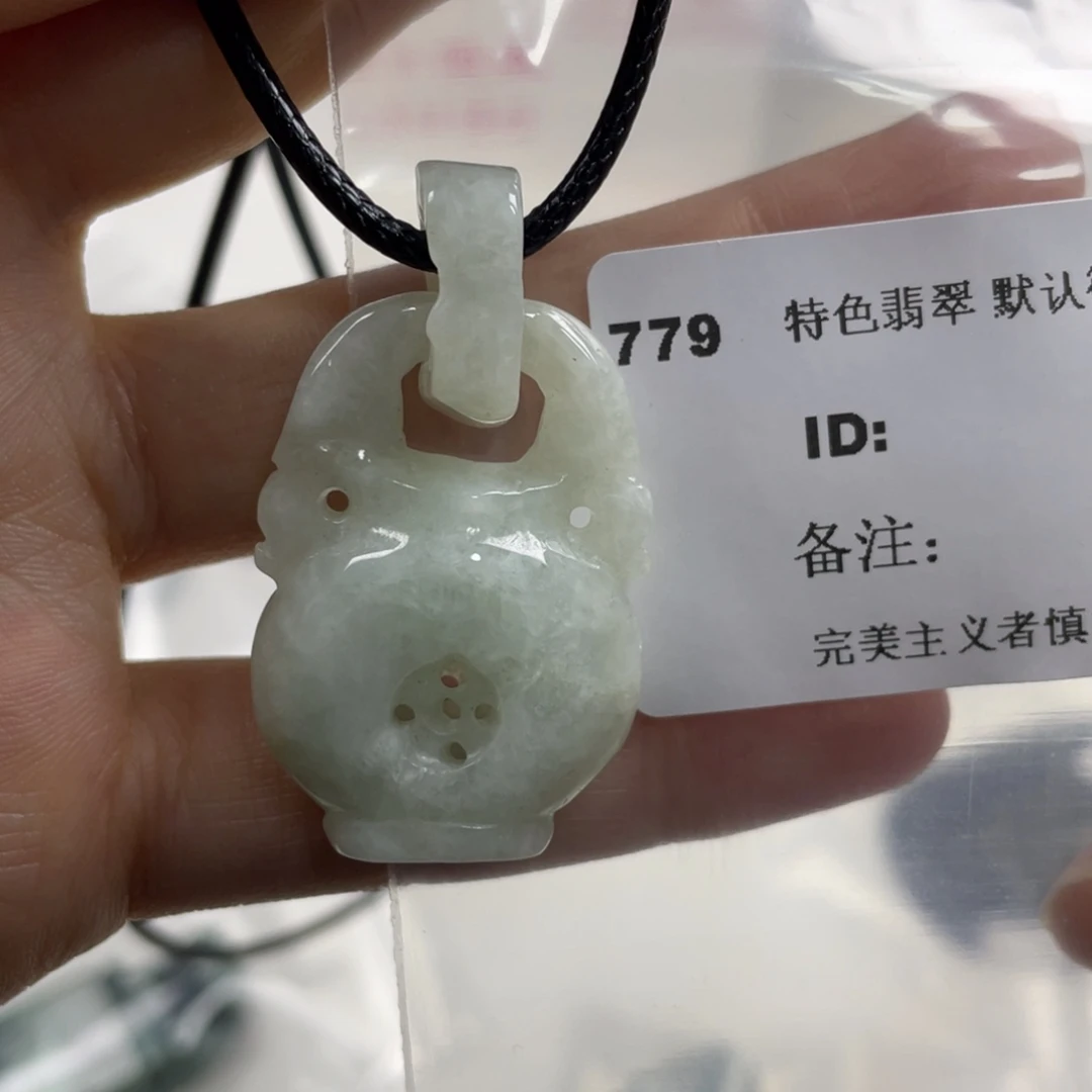 翡翠未镶嵌颈饰牌子