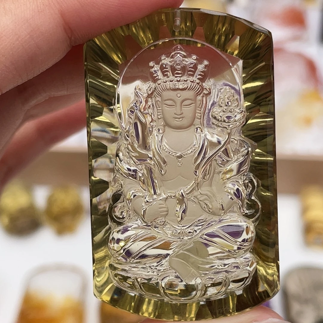 水晶未镶嵌颈饰定制吊坠虚空藏