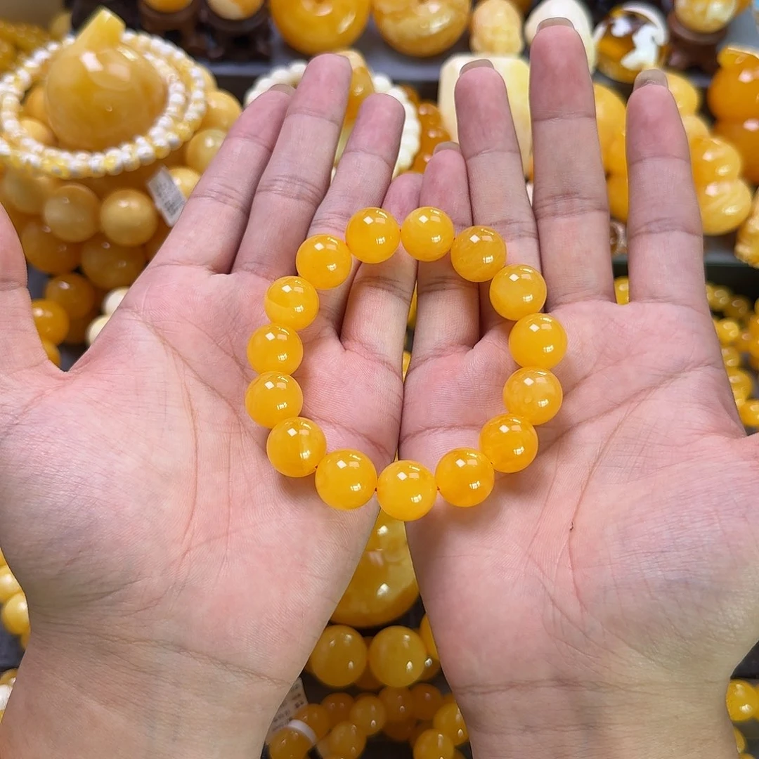 未镶嵌蜜蜡珠宝奇石14mm