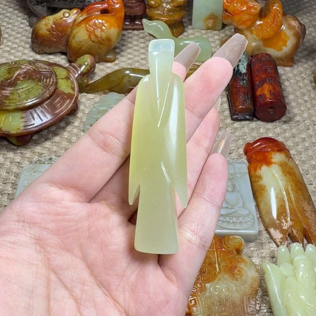 白玉菩提吊坠挂件