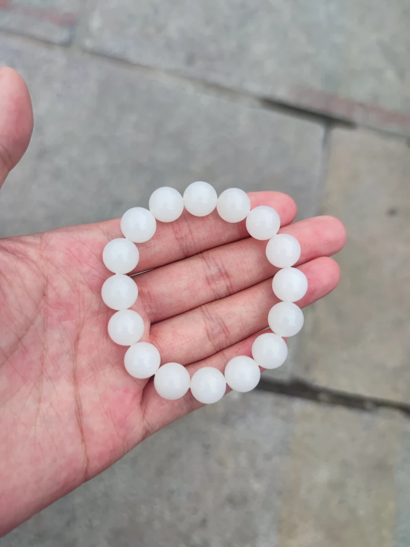 和田玉羊脂白玉手串