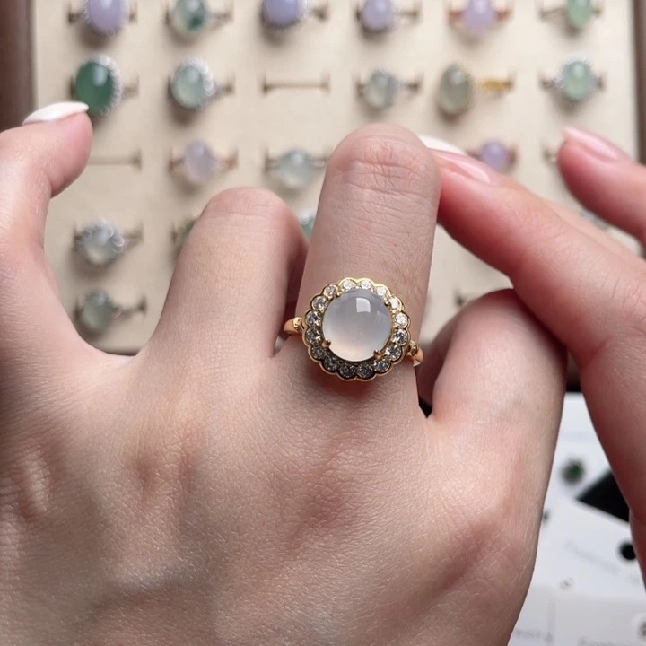 翡翠戒指未镶嵌⑦戒指