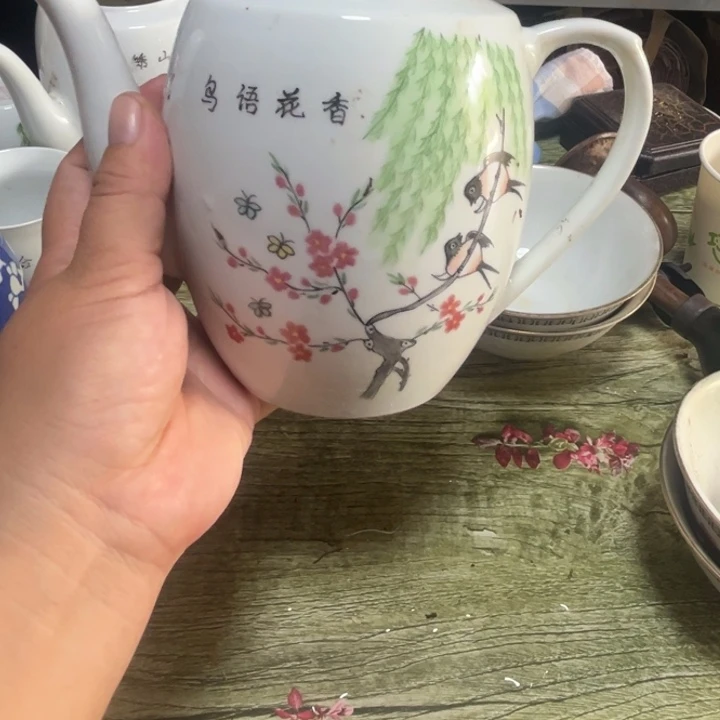 默认都是瑕疵品，谨慎下单鸟语花香茶壶