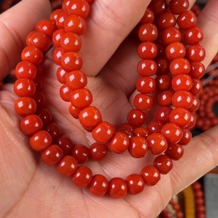 南红玛瑙手链未镶嵌玉化老型