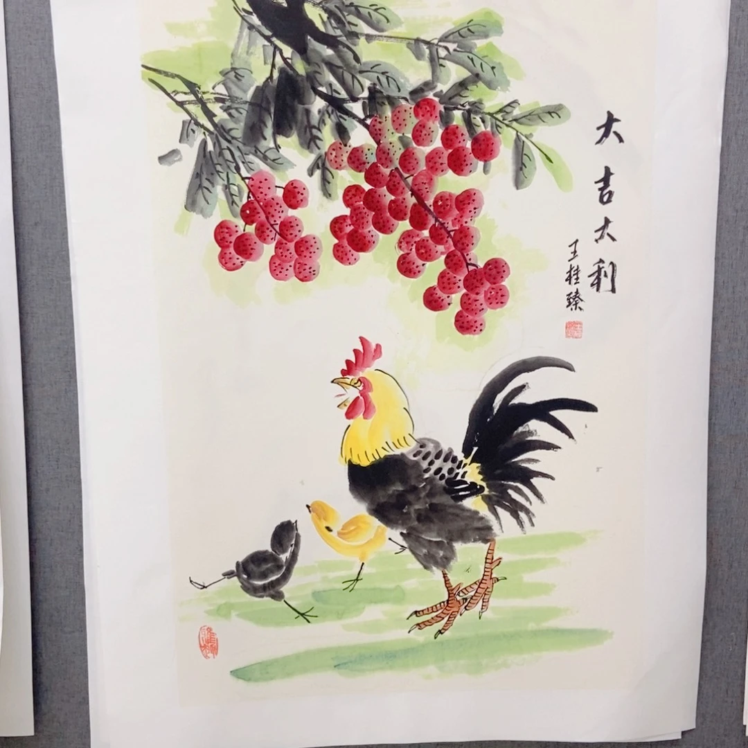 国画手写手绘作品123