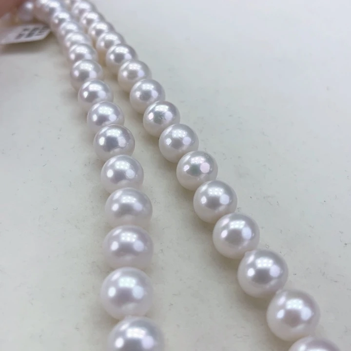 淡水珍珠颈饰银S925镶嵌10➕极光高品