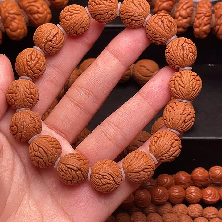 手串桃核精品绣球手串1.5