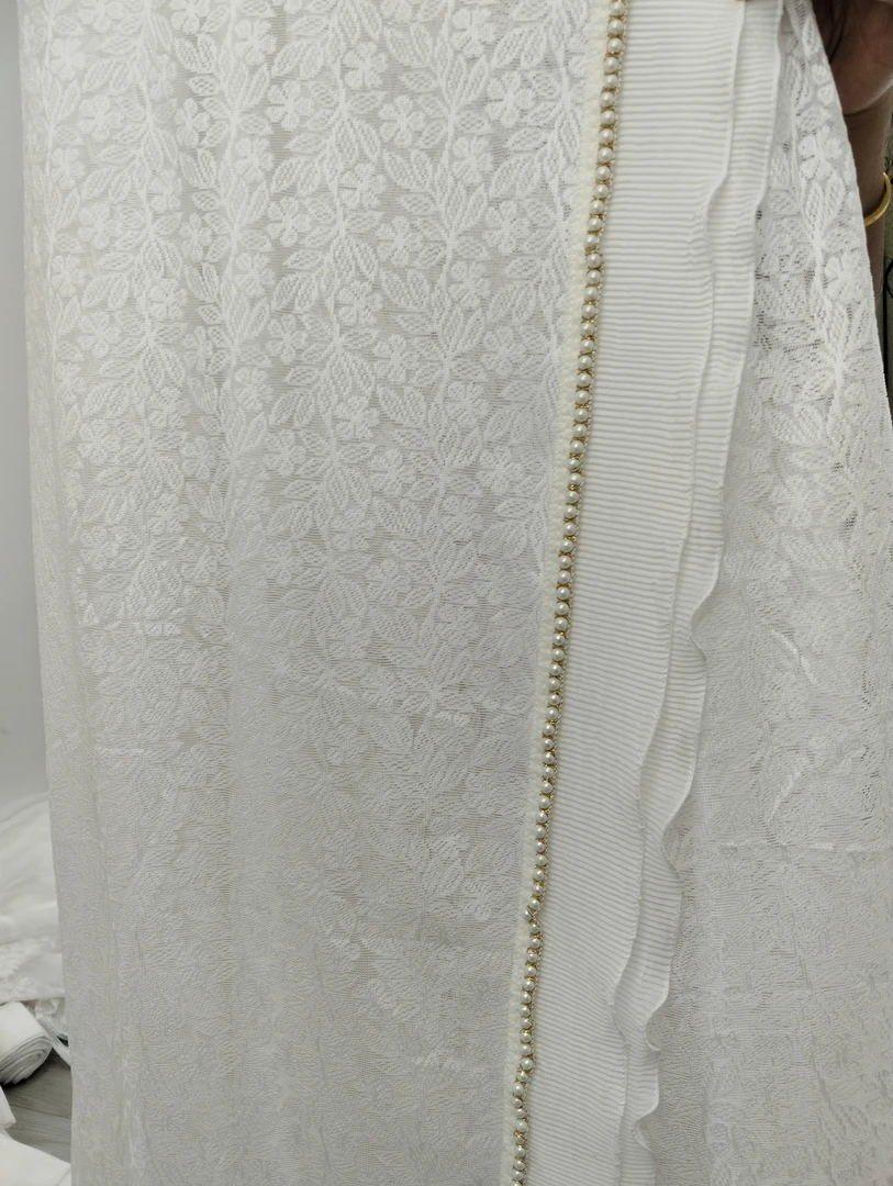 0847花边珍珠成品纱D