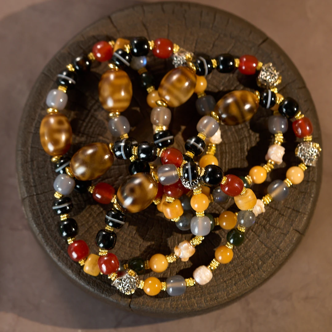 牙黄多款达洛手串F7AADA 多样性发一