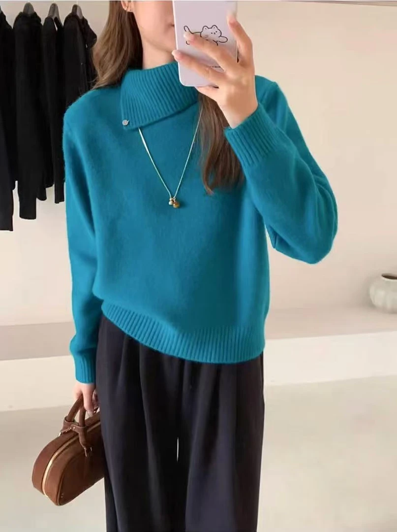 【G600-699】冬季新款时尚通勤气质百搭显瘦长袖针织衫上衣